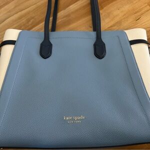Kate Spade Light Blue and Cream Tote